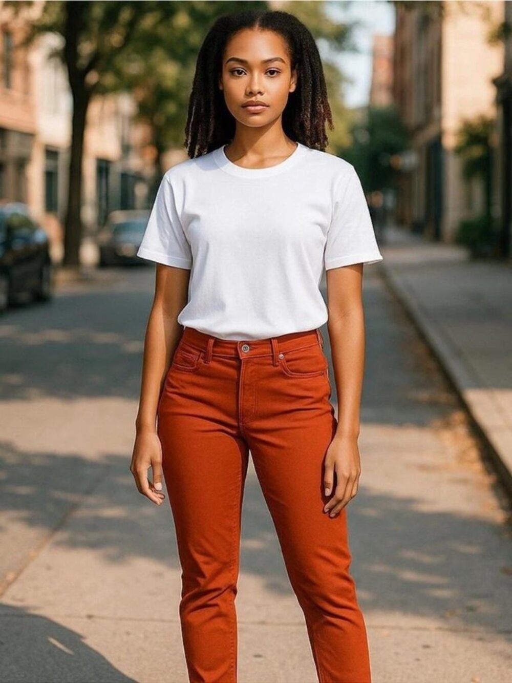 NWT Anatomie Luisa Pants Women Medium Orange Comfortable Lightweight Travel $248